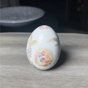 Vintage Anniversary Limited Edition Porcelain Egg Rabbits Porcupine